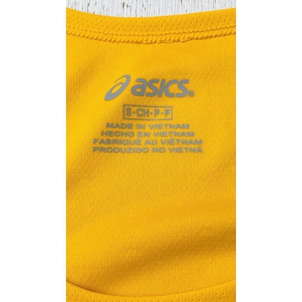ASICS Women's Break Through Singlet Gold White Size S - Picture 4 of 11
